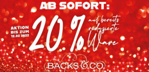 Rabatt Angebot auf bereits reduzierte Ware in rot