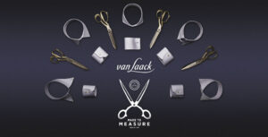 van Laack Logo mit Scheren und Hemdkragen